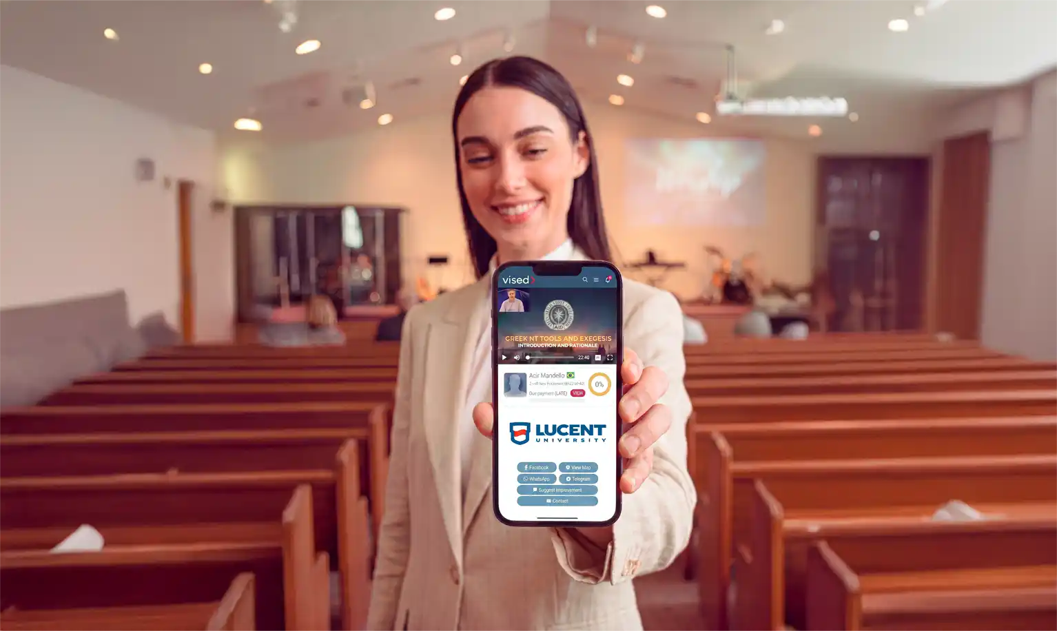 Ministry student accessing the Hebrew Old Testament course platform