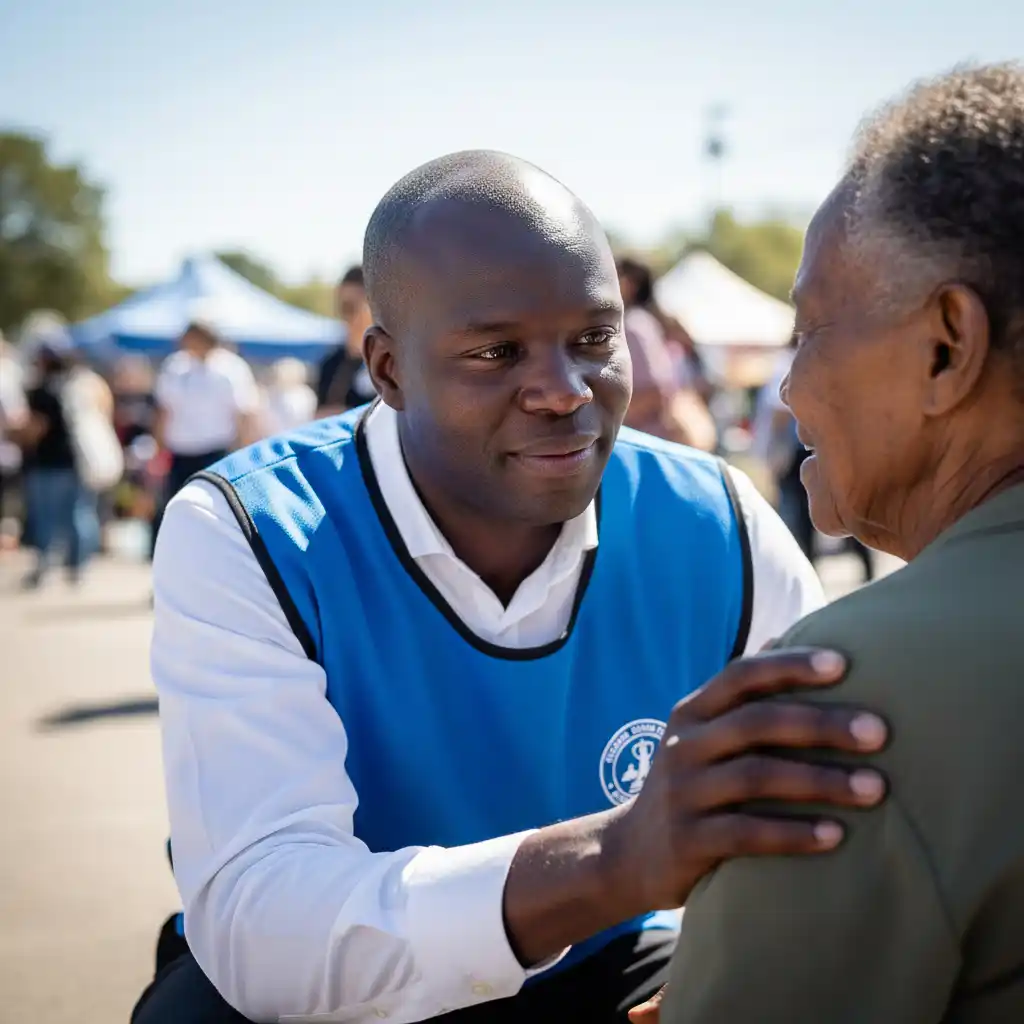 Successful theology student Lazarus Phiri achieving comprehensive ministry training online