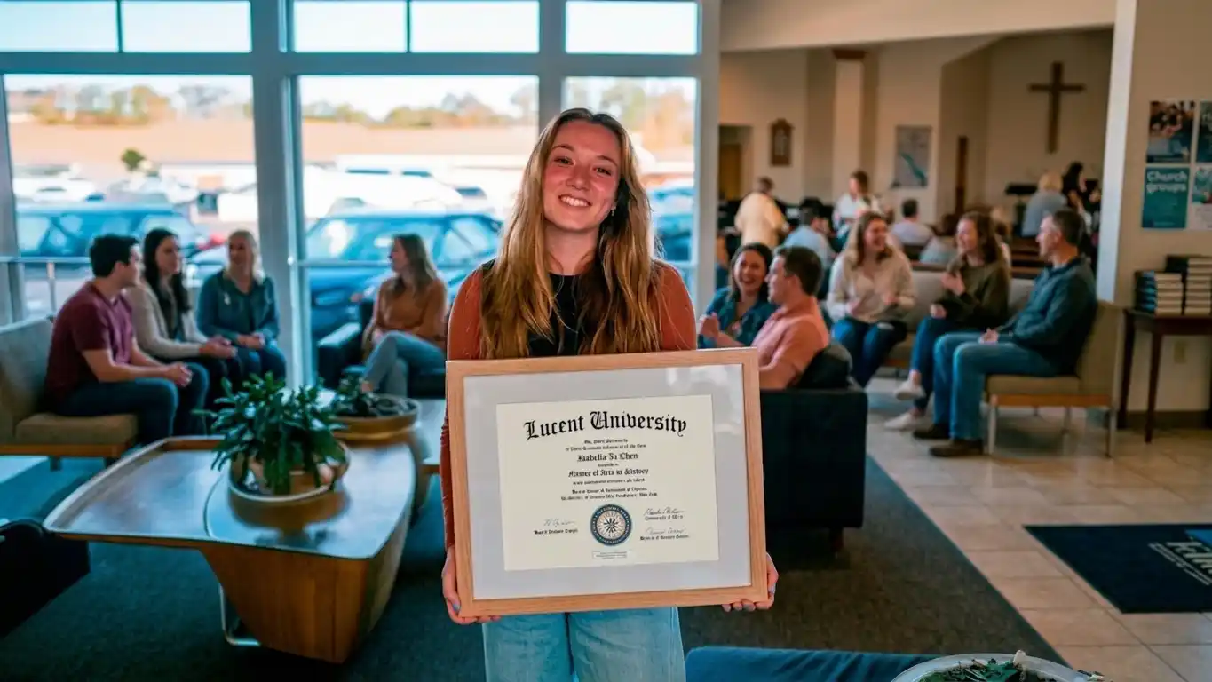 Passionate student learning online with the Associate in Theology degree